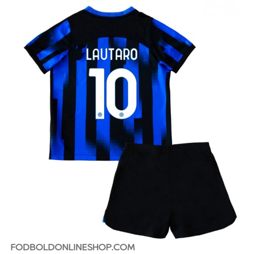 Inter Milan Lautaro Martinez #10 Hjemme Trøje Børn 2023-24 Kortærmet (+ Korte bukser)